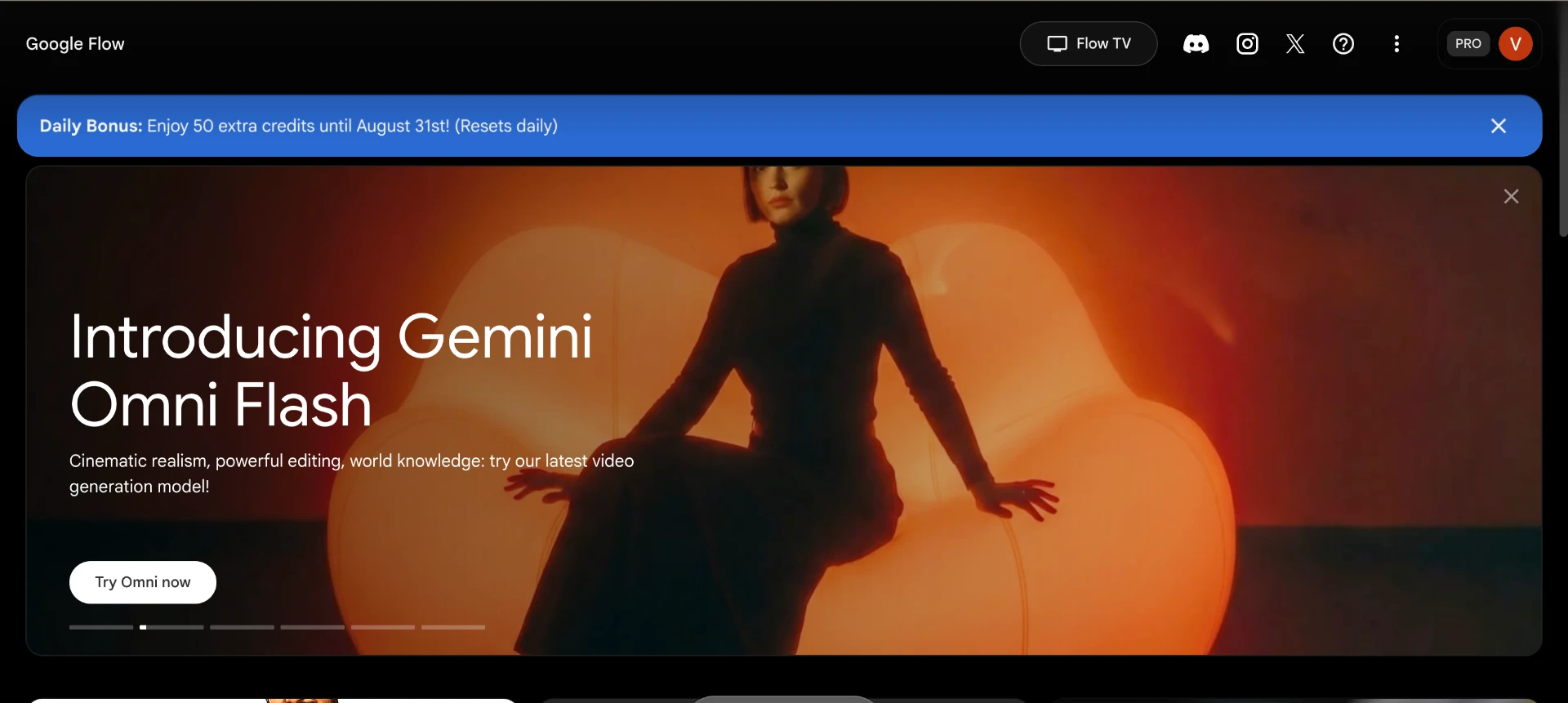 Google Flow with Veo models
